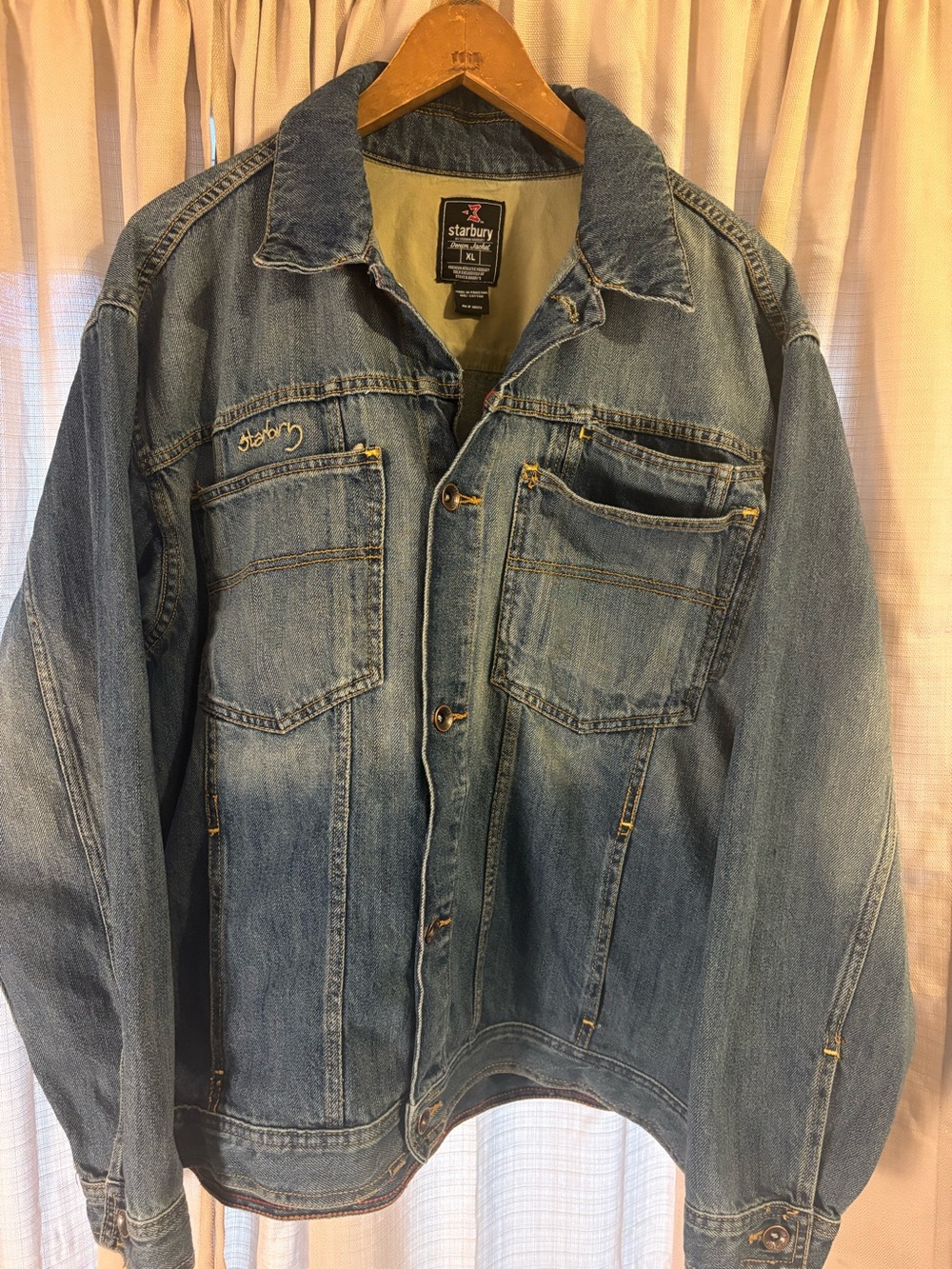 Men’s Starbury Light Blue Denim Shirt Jacket